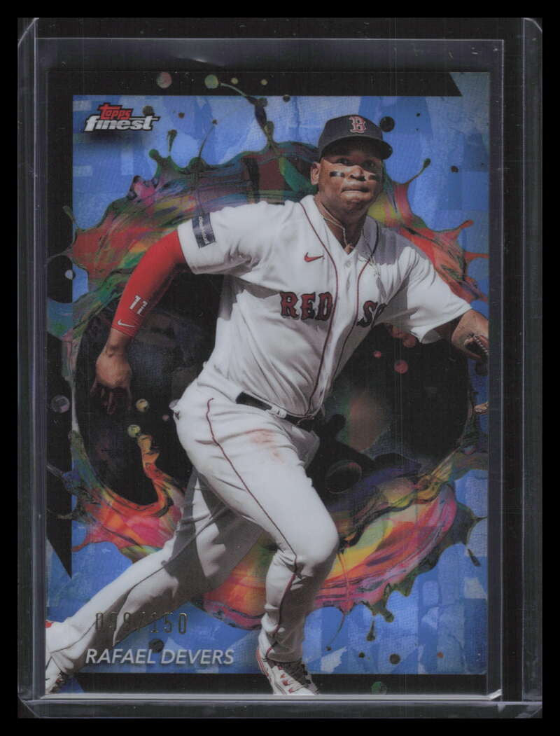 2024 Finest Sky Blue Refractor 220 Rafael Devers Rare 99/150