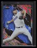 2024 Finest Blue Checkerboard Refractor 129 Max Scherzer Uncommon 55/75