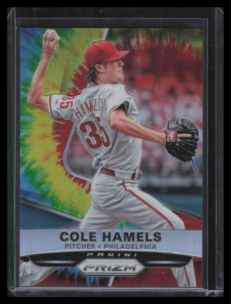 2015 Panini Prizm Prizms Tie Dyed Refractor 48 Cole Hamels 20/50