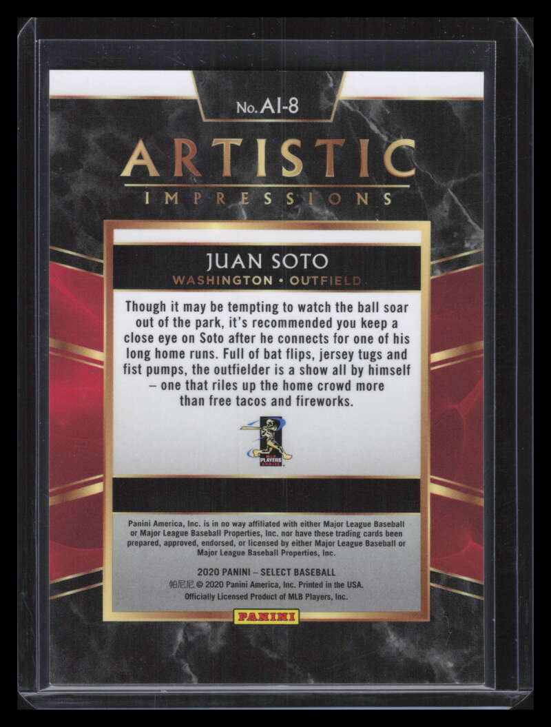 SOLD 155441 2020 Select Artistic Impressions 8 Juan Soto