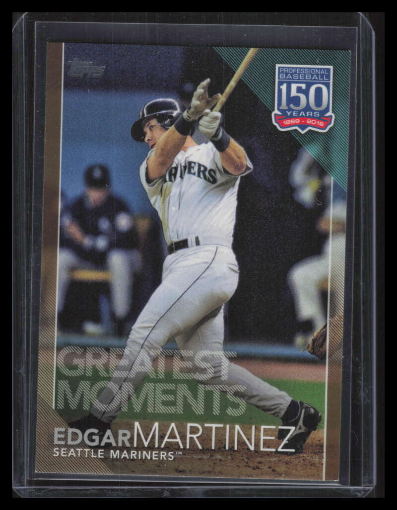 2019 Topps 150 Years of Baseball Greatest Moments Gold gm11 Edgar Martinez 8/50