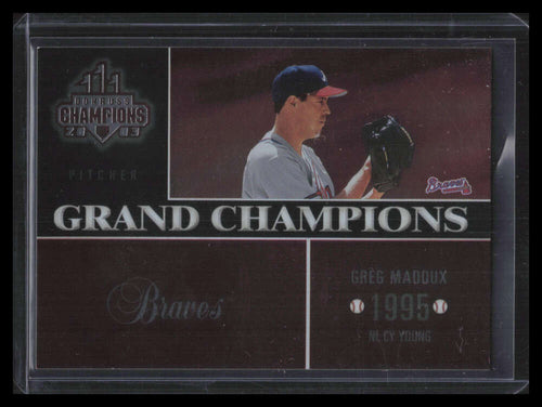 2003 Donruss Champions Grand Champions Metalized 9 Greg Maddux 63/100