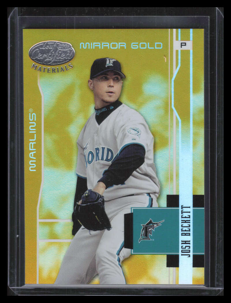 2003 Leaf Certified Materials Mirror Gold 65 Josh Beckett 18/25