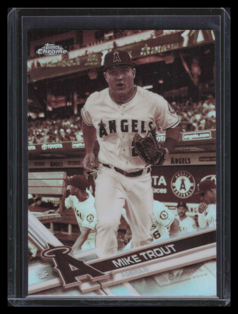 2017 Topps Chrome Sepia Refractor 200 Mike Trout