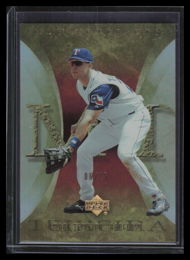 2005 Artifacts Rainbow Gold 66 Mark Teixeira 6/25