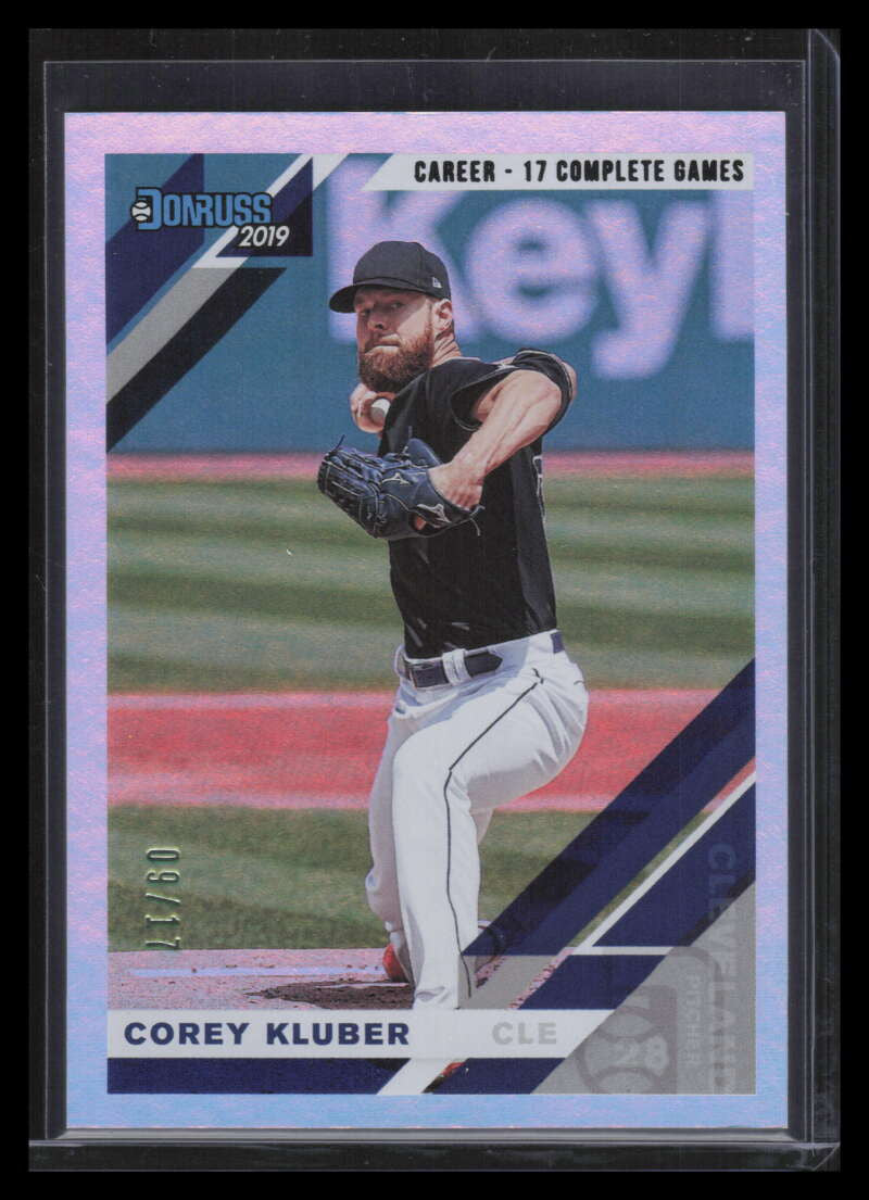 2019 Donruss Career Stat Line 86 Corey Kluber 9/17