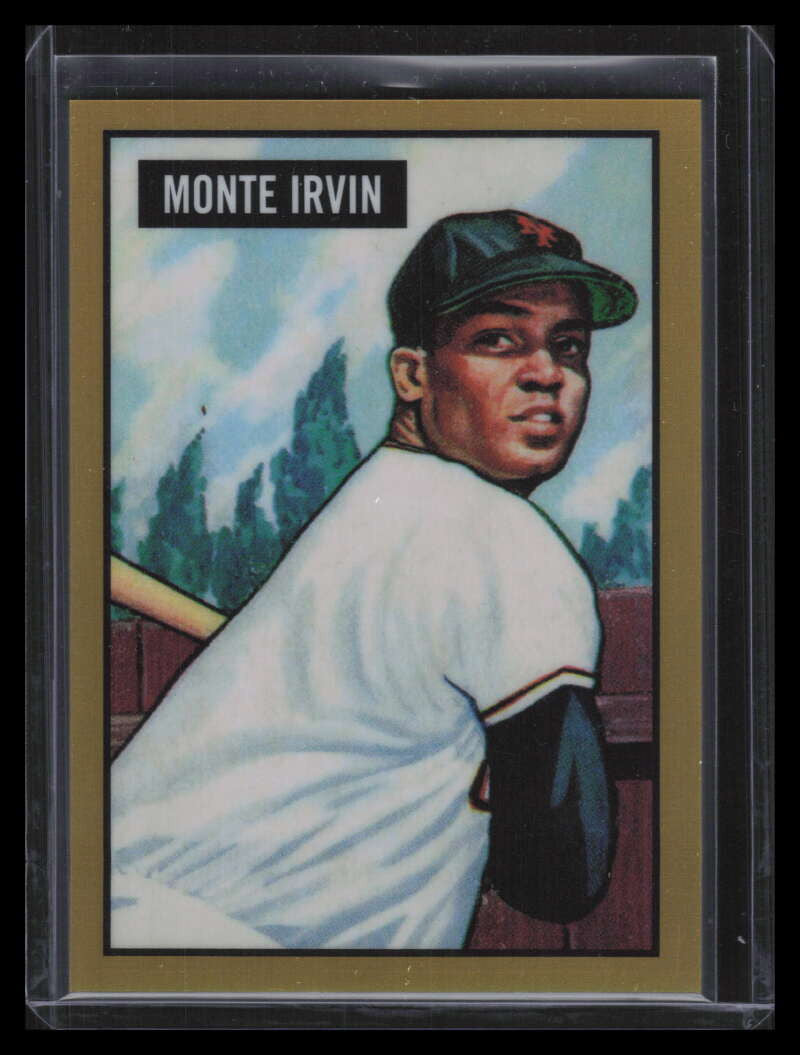 2017 Bowman Chrome '51 Bowman Gold Refractor 3 Monte Irvin 17/50
