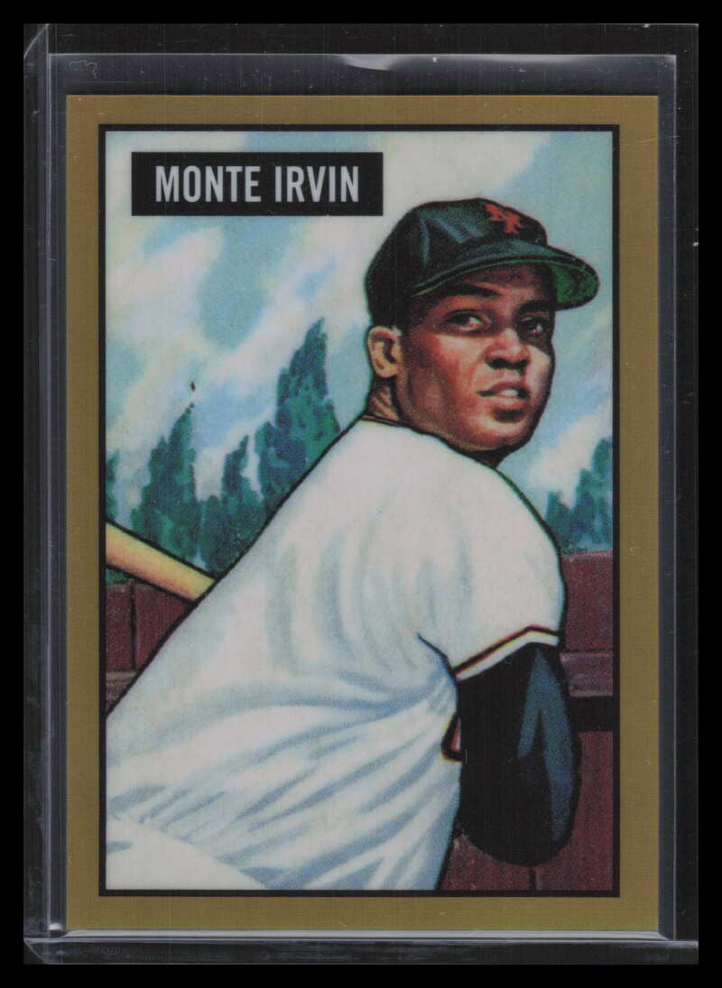 2017 Bowman Chrome '51 Bowman Gold Refractor 3 Monte Irvin 6/50