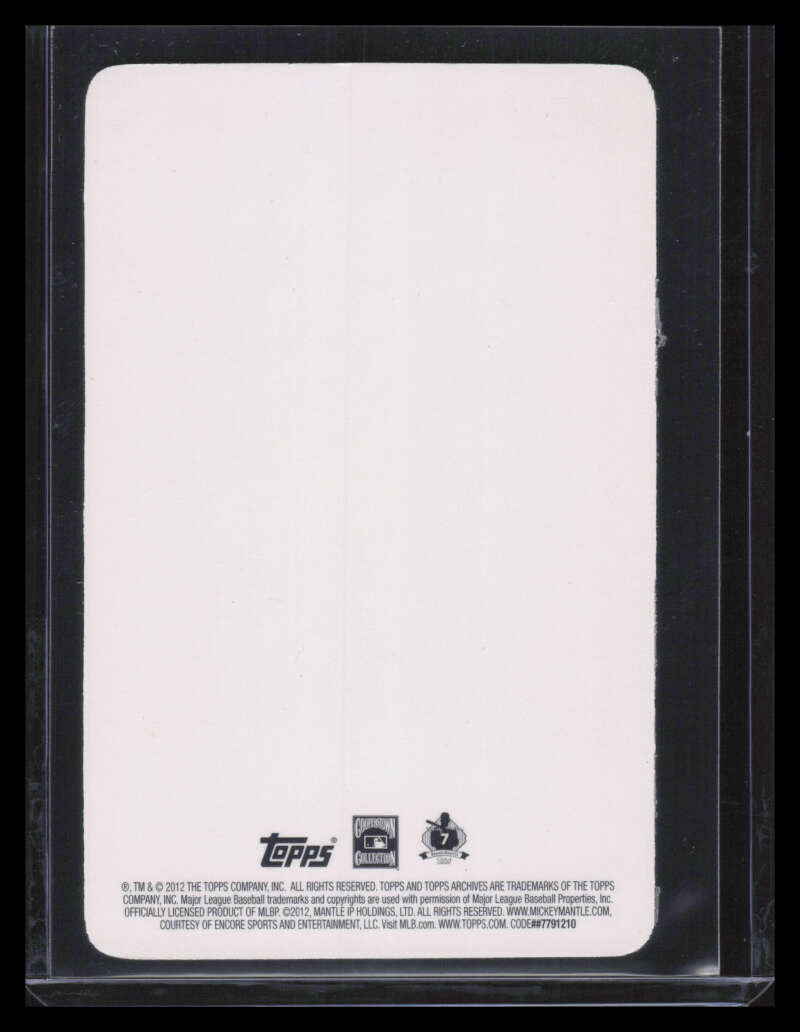 SOLD 155537 2012 Topps Archives 3-D MM Mickey Mantle