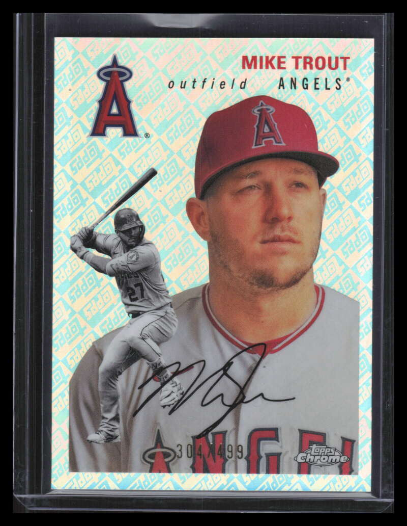 2023 Topps Chrome Platinum Anniversary Topps Refractor 150 Mike Trout 304/499