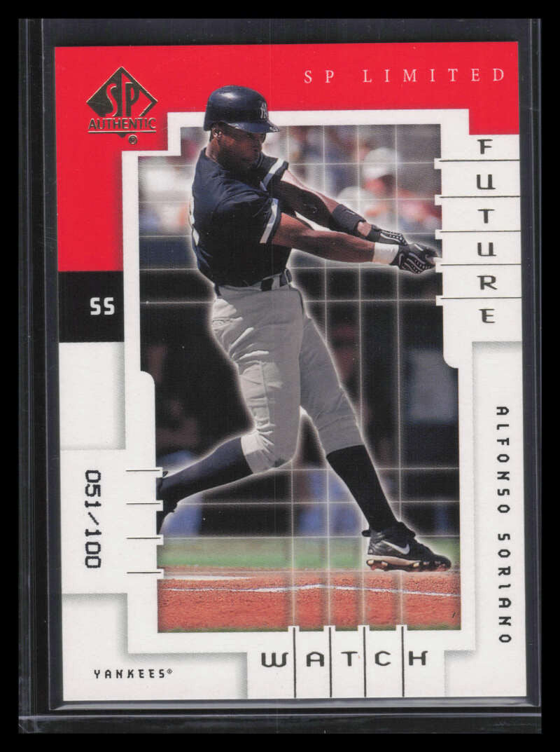2000 SP Authentic Limited 112 Alfonso Soriano FW 51/100 Future Watch
