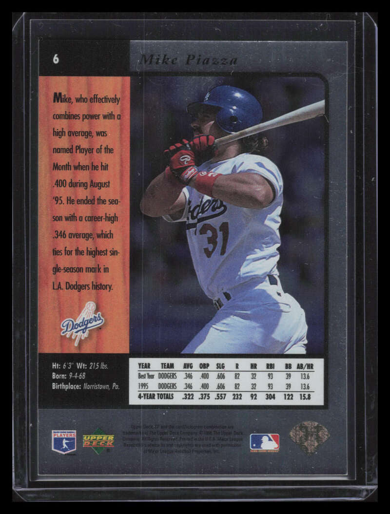1996 SP Previews FanFest 6 Mike Piazza