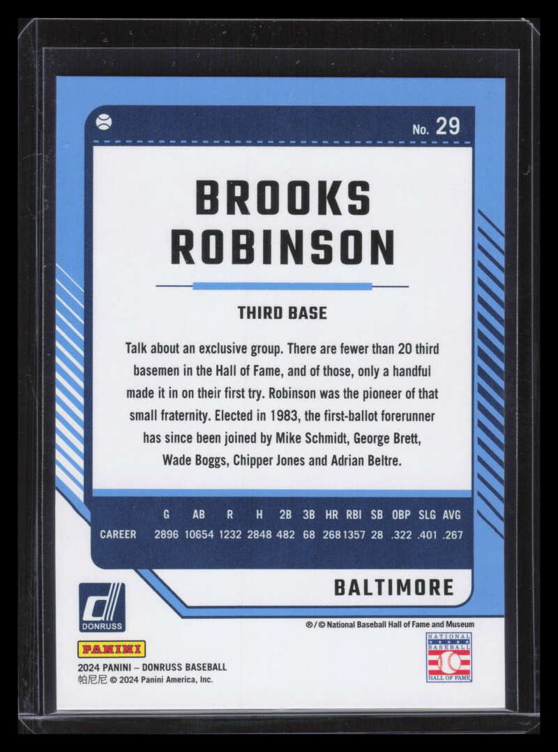 2024 Donruss Teal 29 Brooks Robinson 11/25
