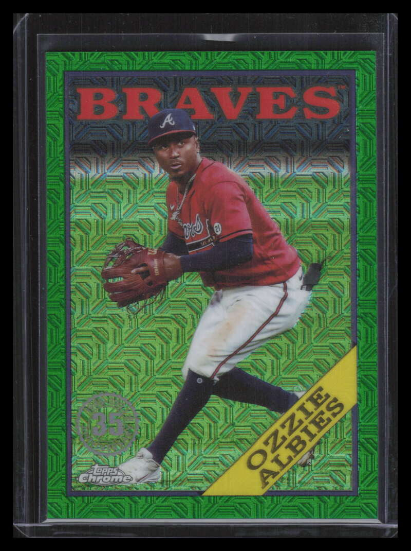 2023 Topps '88 Silver Pack Chrome Series 2 Green Refractor Ozzie Albies 95/99