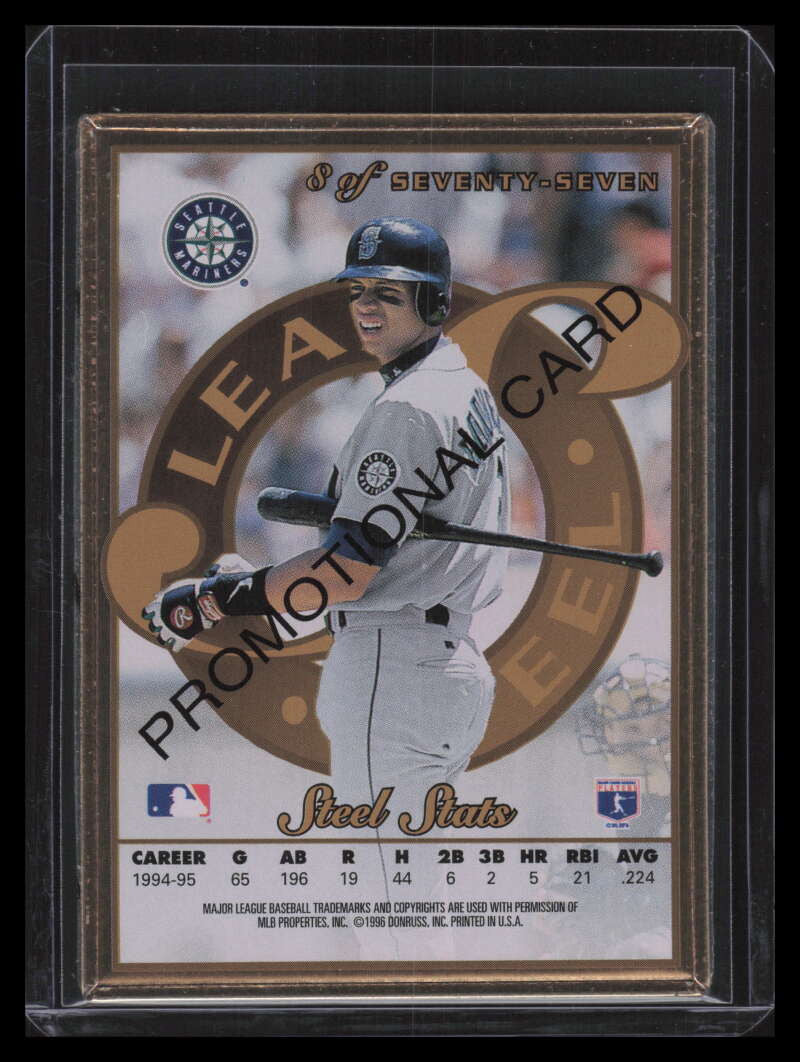 SOLD 155565 1996 Leaf Preferred Steel Gold Promos 8 Alex Rodriguez Promotional