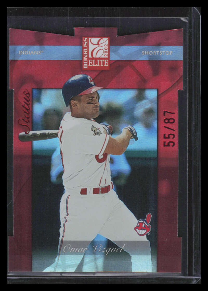 2002 Donruss Elite Status 69 Omar Vizquel 55/87