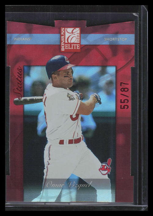 2002 Donruss Elite Status 69 Omar Vizquel 55/87