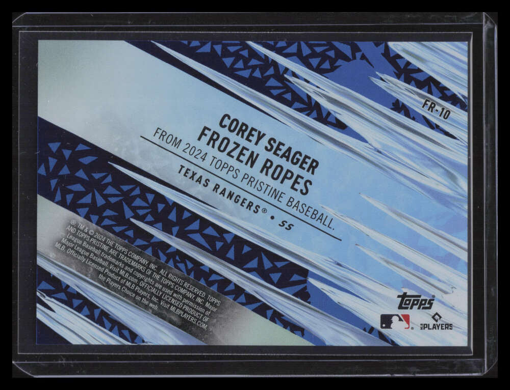 2024 Topps Pristine Frozen Ropes Blue fr10 Corey Seager 36/75