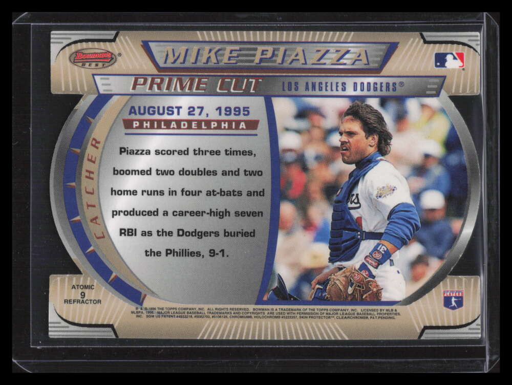 SOLD 155637 1996 Bowman's Best Cuts Atomic Refractor 9 Mike Piazza