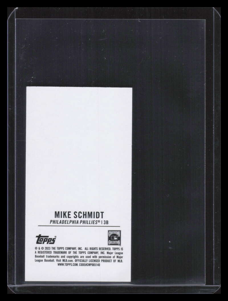 SOLD 155664 2023 Topps Rip Mini Blank Back MRIPMS Mike Schmidt 1/1