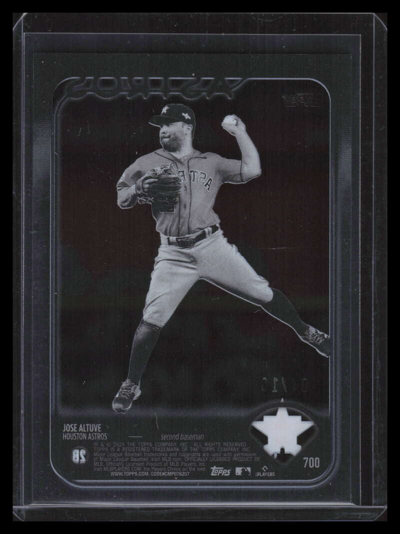 2024 Topps Clear 700 Jose Altuve 4/10