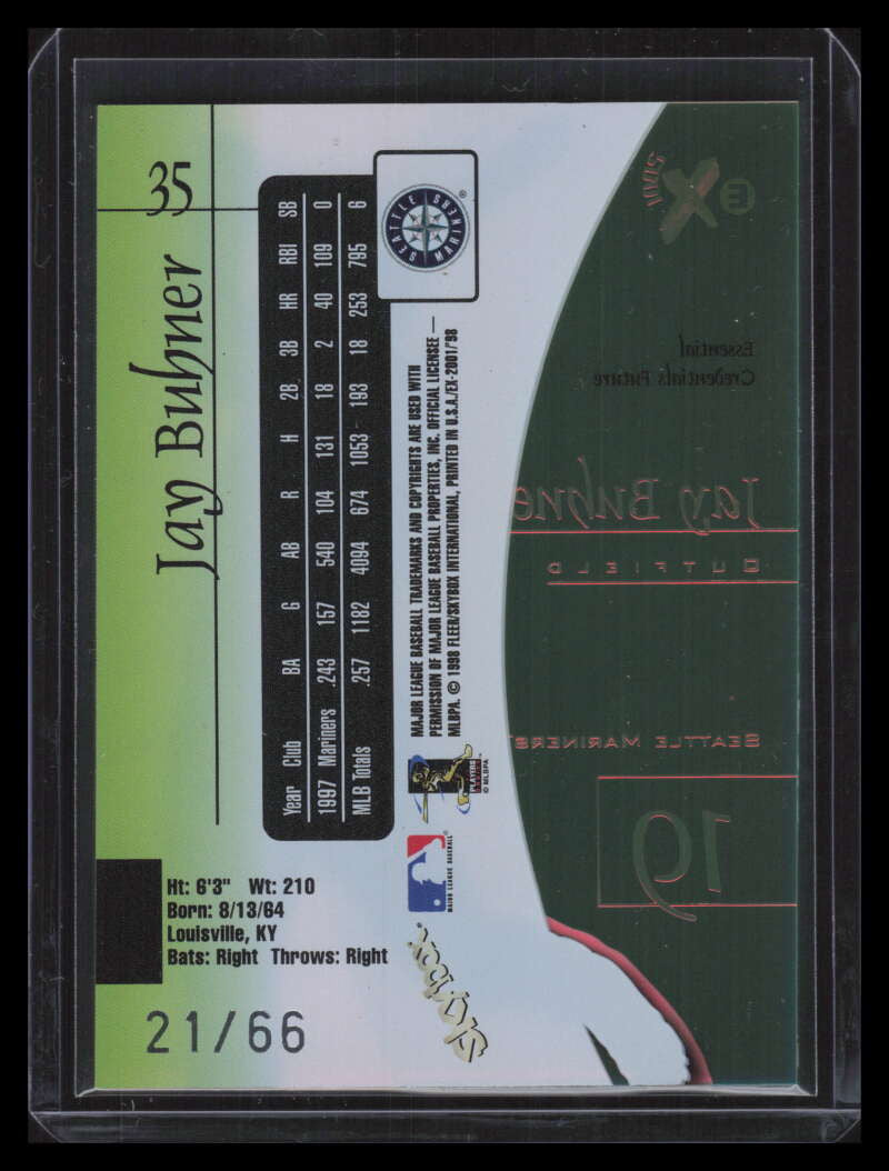 1998 E-X2001 Essential Credentials Future 35 Jay Buhner 21/66
