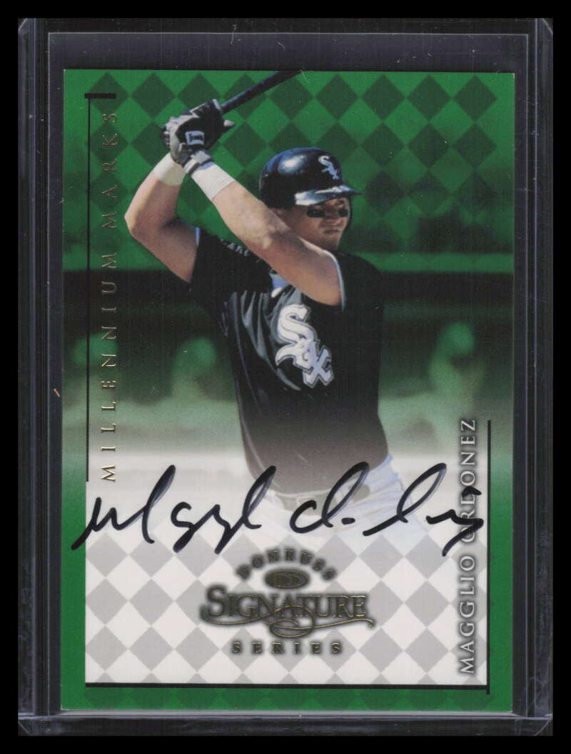 1998 Donruss Signature Autographs Millennium 86 Magglio Ordonez RC Auto 296/1000