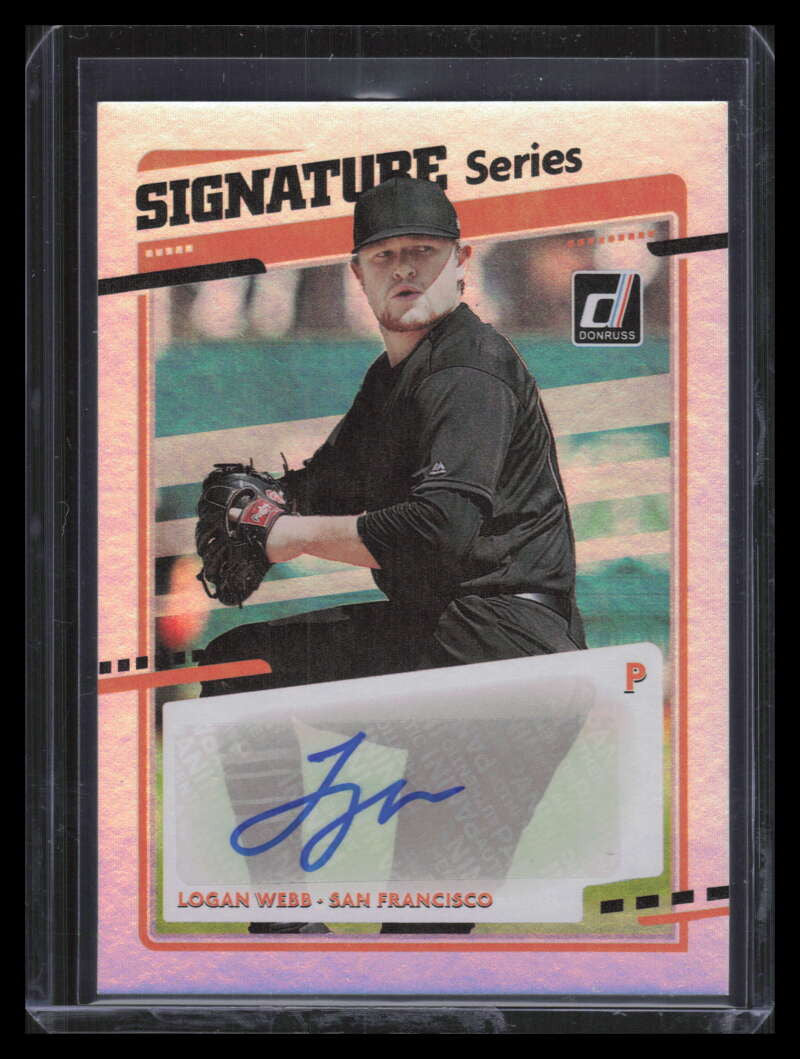 2020 Donruss Signature Series 9 Logan Webb Rookie Auto
