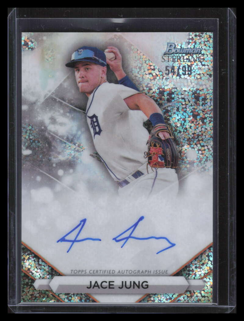 DELETE 155888 2023 Bowman Sterling Autographs Speckle Refractor Jace Jung Rookie Auto 54/99