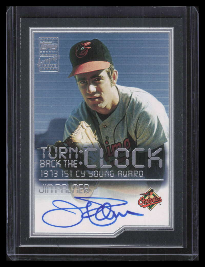 2003 Topps Turn Back the Clock Autographs JP Jim Palmer Auto