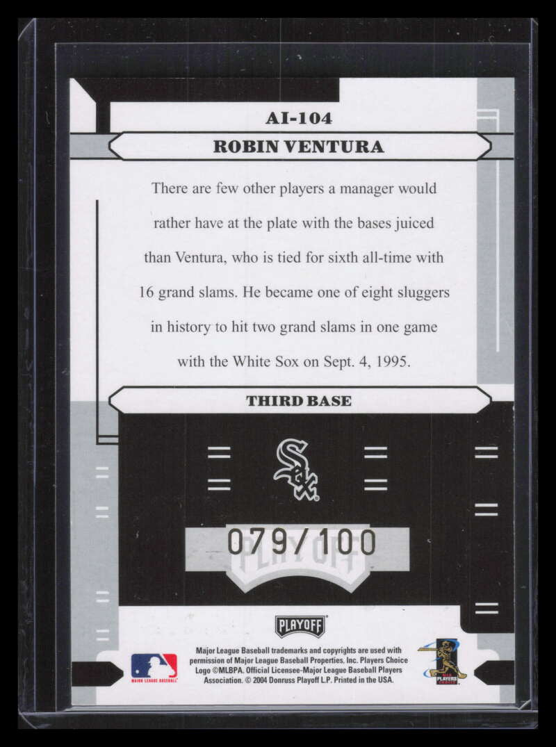 2004 Absolute Memorabilia Absolutely Ink ai104 Robin Ventura Auto 79/100