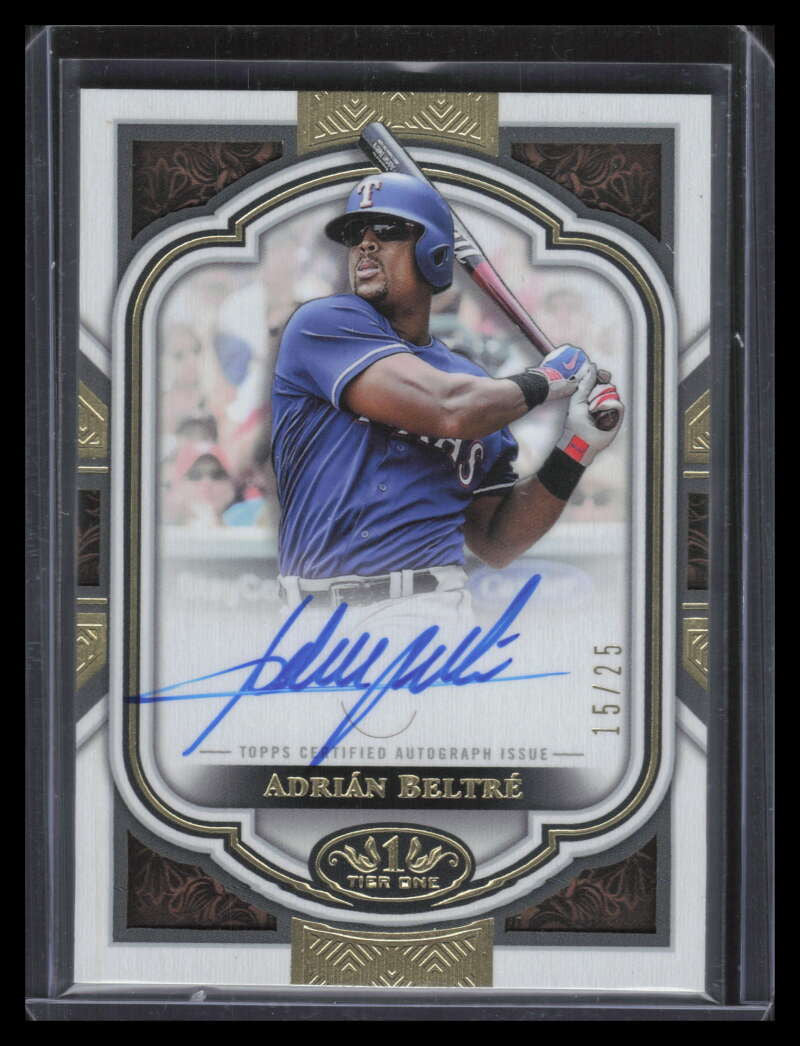 2023 Topps Tier One Next Level Autographs NLAAB Adrian Beltre Auto 15/25