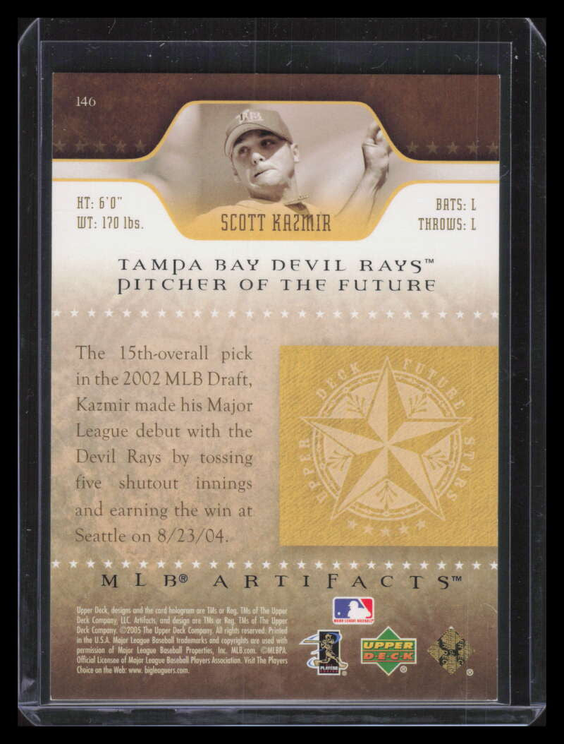 2005 Artifacts Rainbow Gold 146 Scott Kazmir FS 16/25 Future Stars