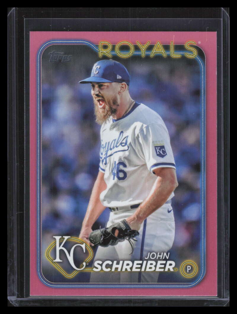 2024 Topps Update Mother's Day Pink us60 John Schreiber 33/50