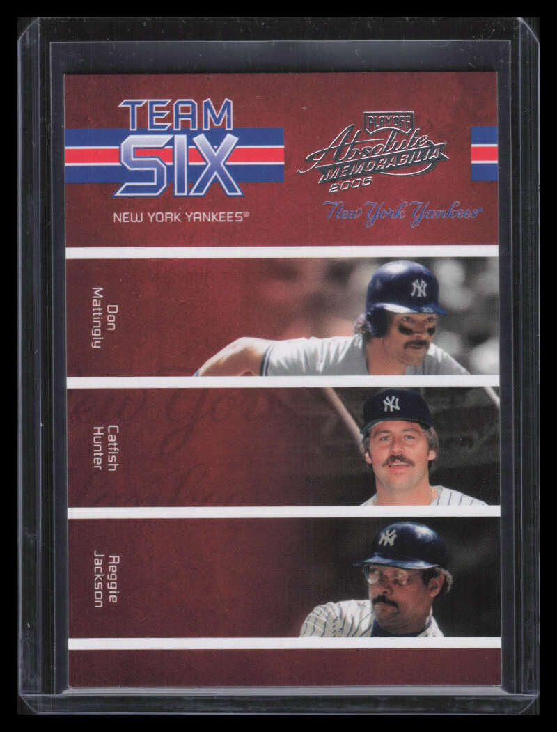 2005 Absolute Team Six ts5 Niekro John Righetti Mattingly Hunter Jackson 54/100