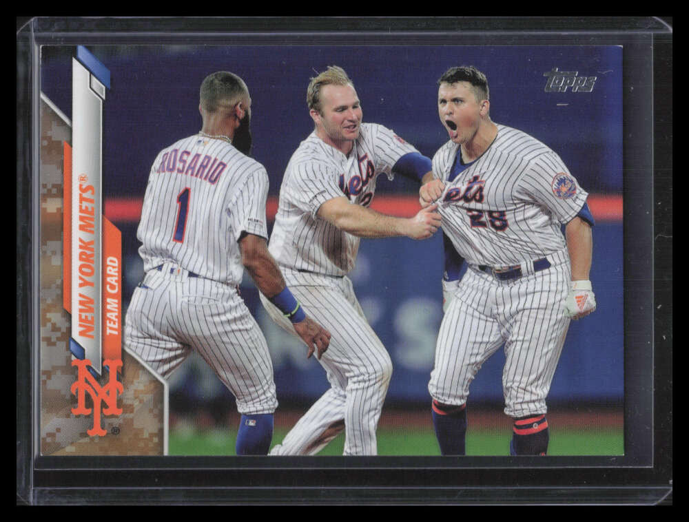 2020 Topps Memorial Day Camo 202 New York Mets TC 15/25 Team Card
