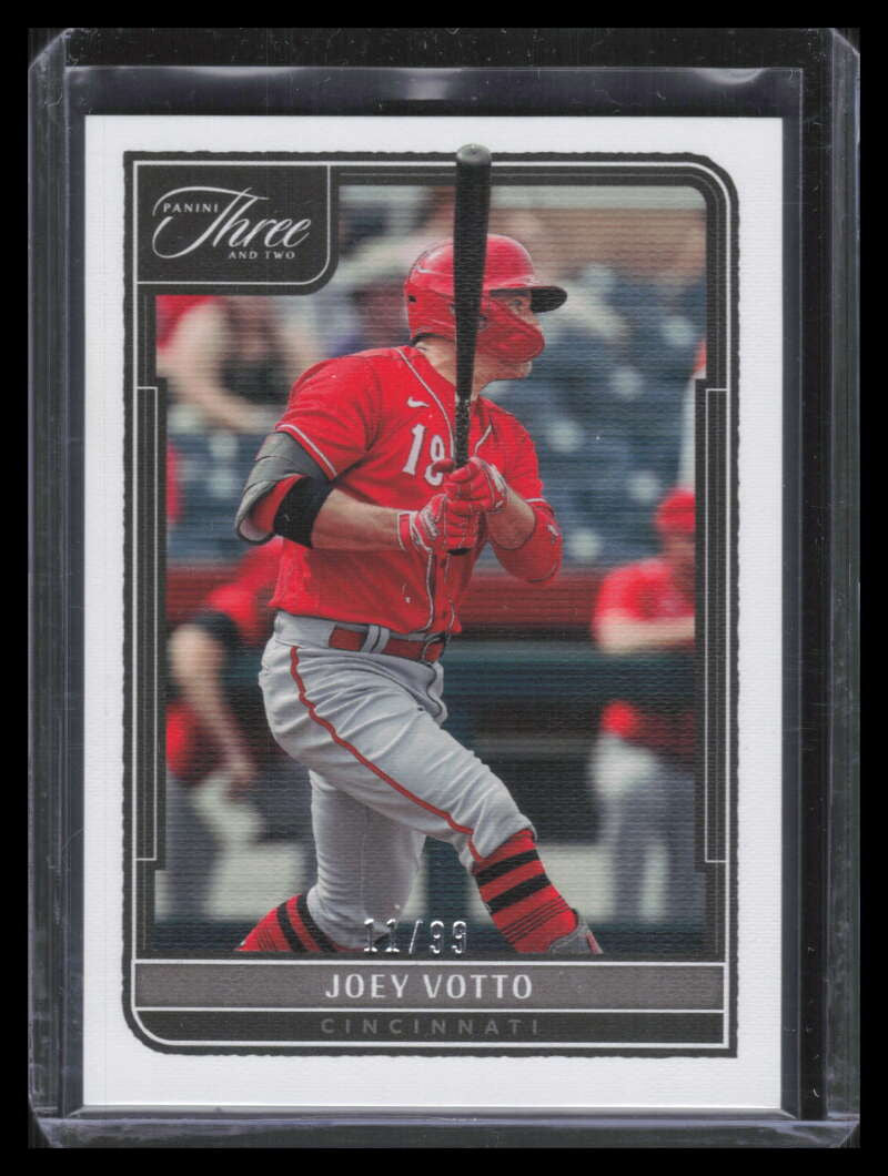 2022 Panini Three and Two 82 Joey Votto 11/99
