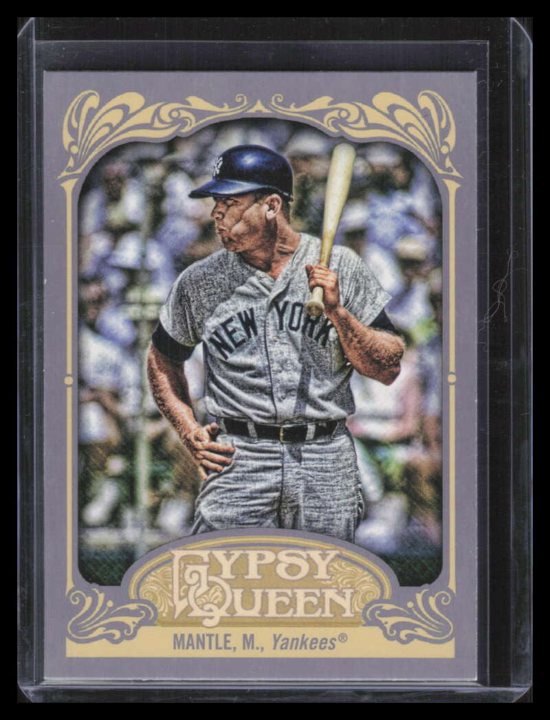 2012 Topps Gypsy Queen 120b Mickey Mantle VAR SP Variation