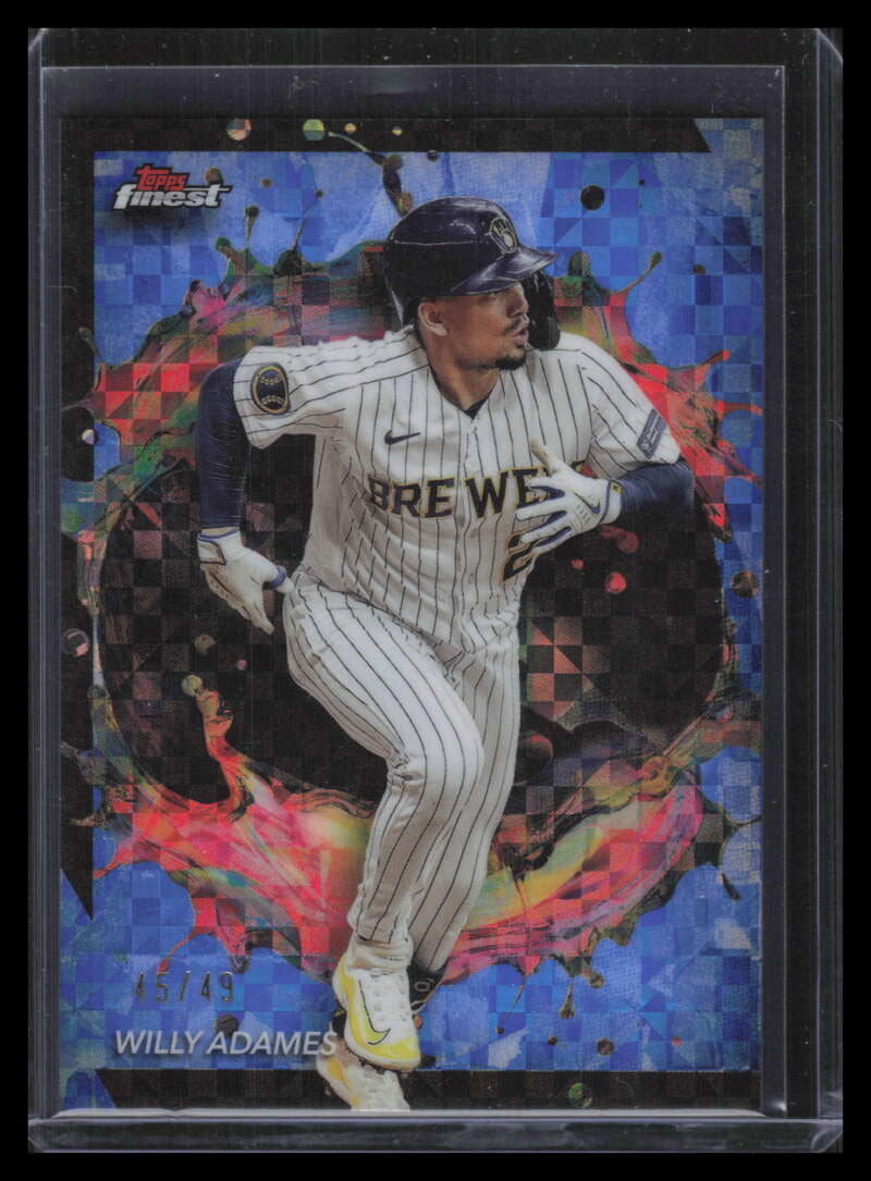 2024 Finest Blue Checkerboard Refractor 253 Willy Adames 45/49