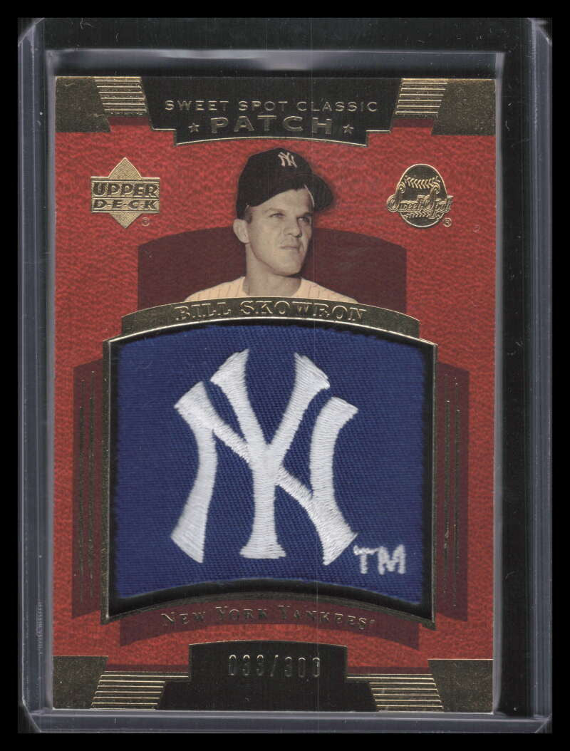 2004 Sweet Spot Classic Patch 300 SSPSK Moose Skowron Yankees Logo Patch 33/300