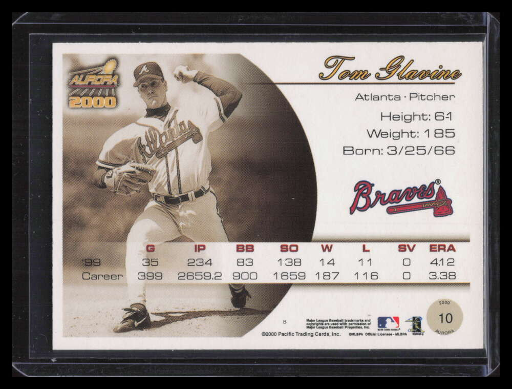 2000 Aurora Premiere Date 10 Tom Glavine 45/52