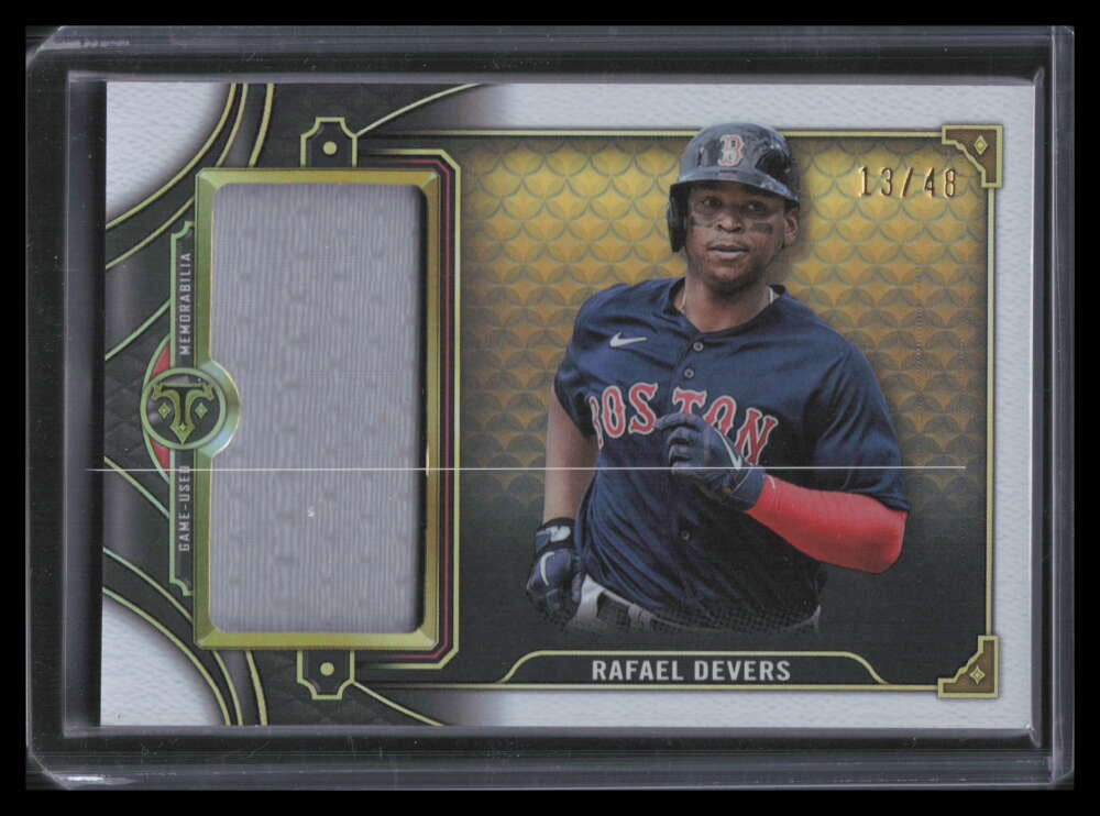 2022 Topps Triple Threads Single Jumbo Relics sjr1rd2 Rafael Devers Jersey 13/48