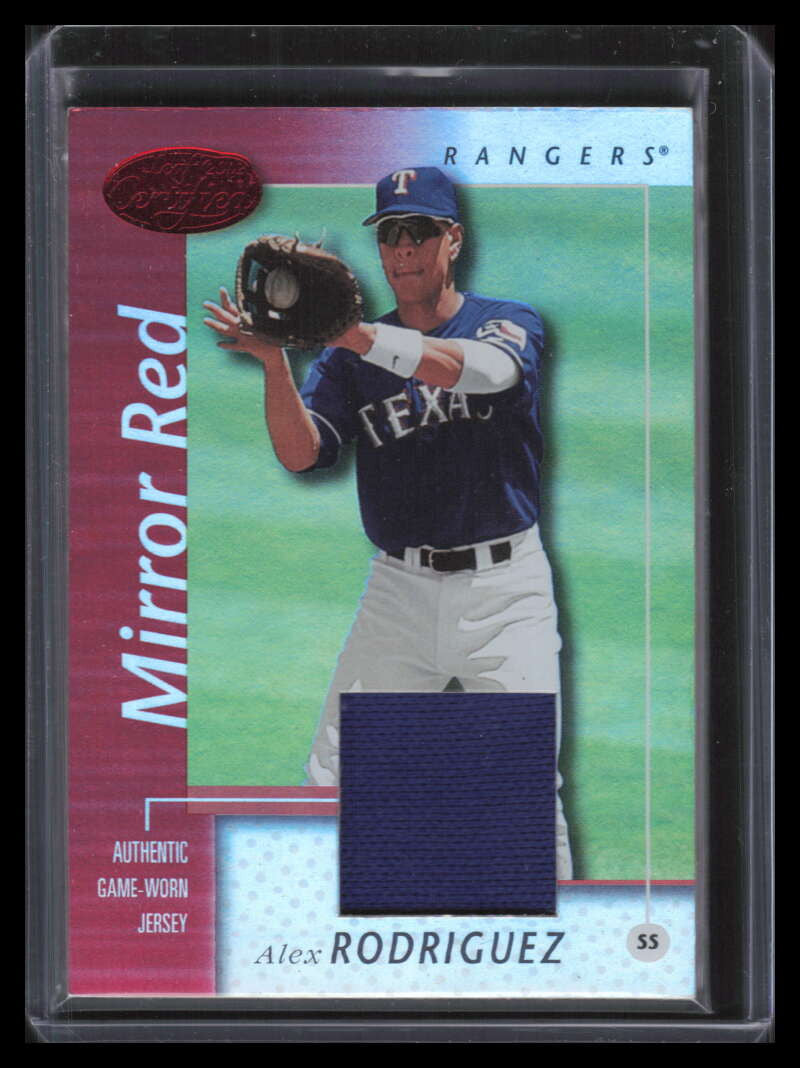 SOLD 156106 2002 Leaf Certified Mirror Red 1 Alex Rodriguez Jersey 131/150