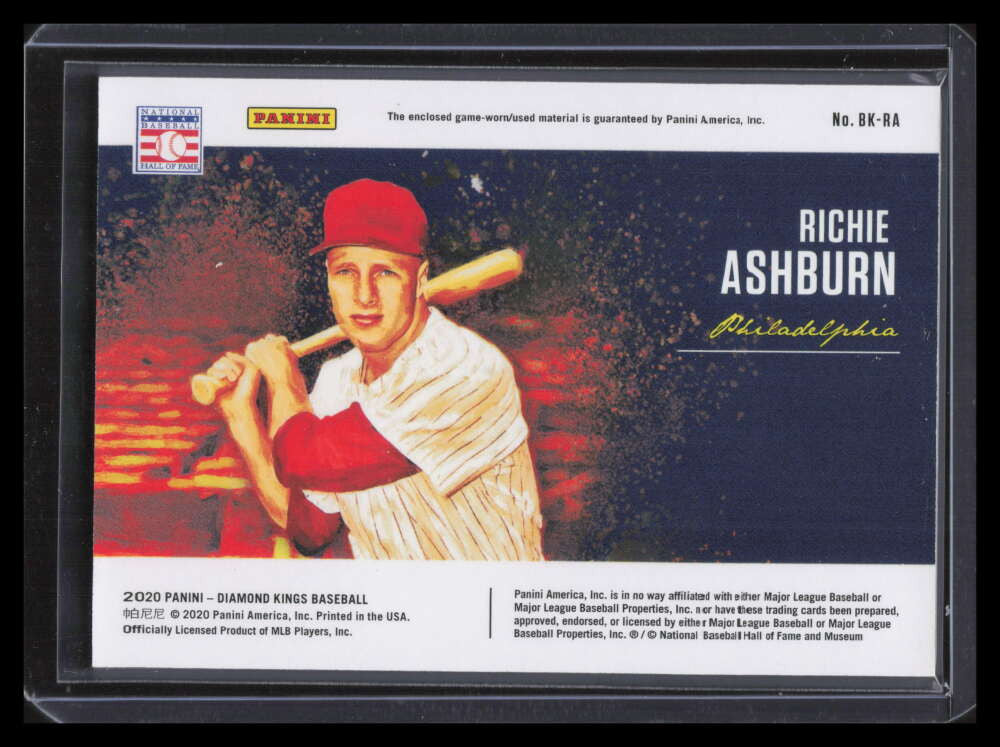 2020 Diamond Kings Bat Kings 37 Richie Ashburn Bat