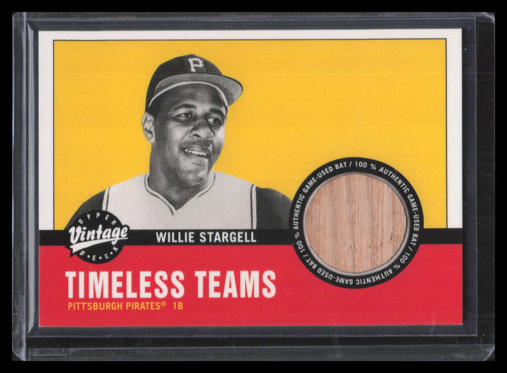2001 Upper Deck Vintage Timeless Teams PIWS Willie Stargell Bat