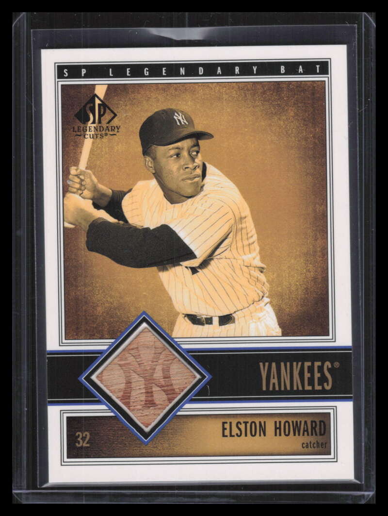2002 SP Legendary Cuts Game Bat BEHO Elston Howard Bat SP