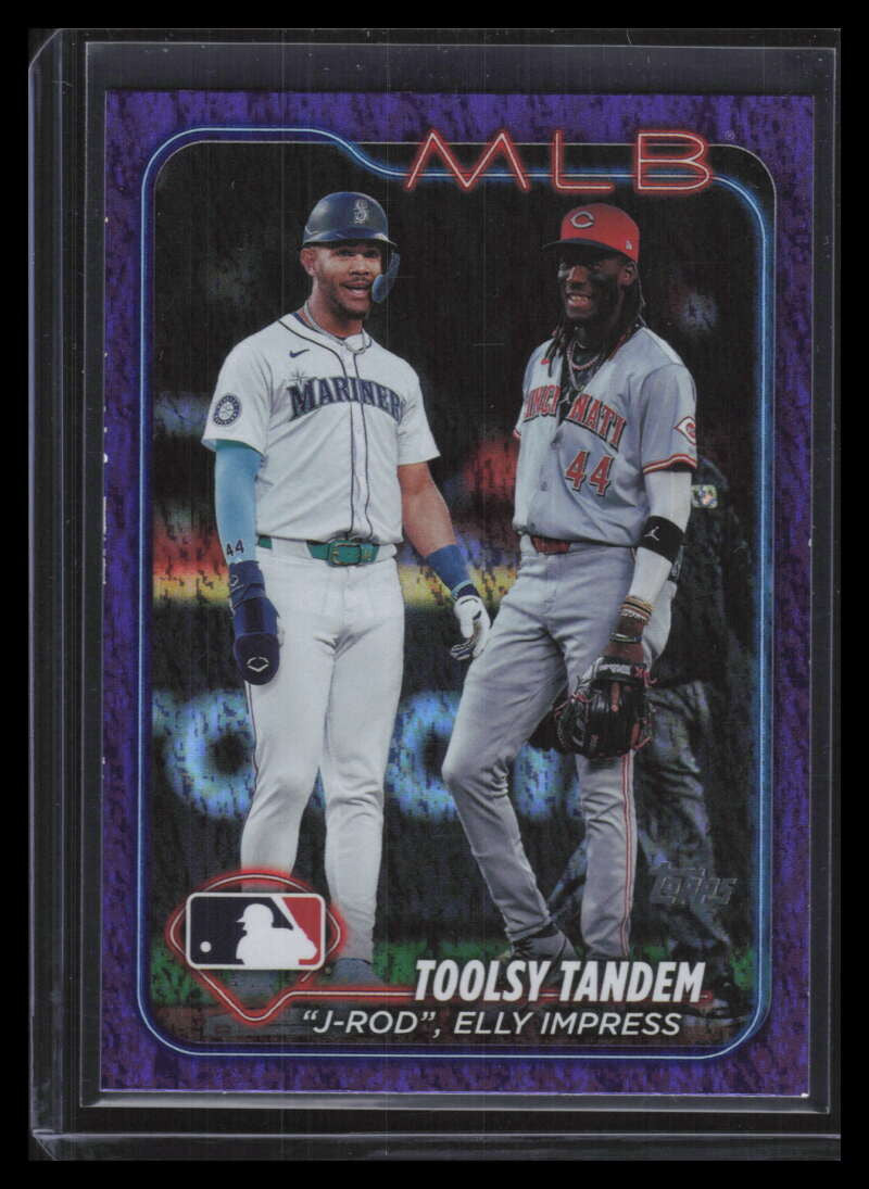 2024 Topps Update Purple Holo Foil us238 Rodriguez Elly De La Cruz RC 759/799
