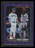 2024 Topps Update Purple Holo Foil us238 Rodriguez Elly De La Cruz RC 759/799