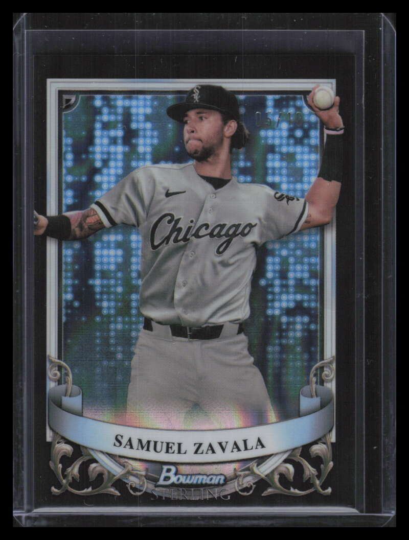 2024 Bowman Sterling Prospects Black Lava Refractor Samuel Zavala Rookie 5/10