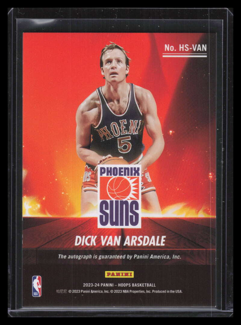 2023-24 Hoops Hot Signatures Red 47 Dick Van Arsdale Auto 19/25